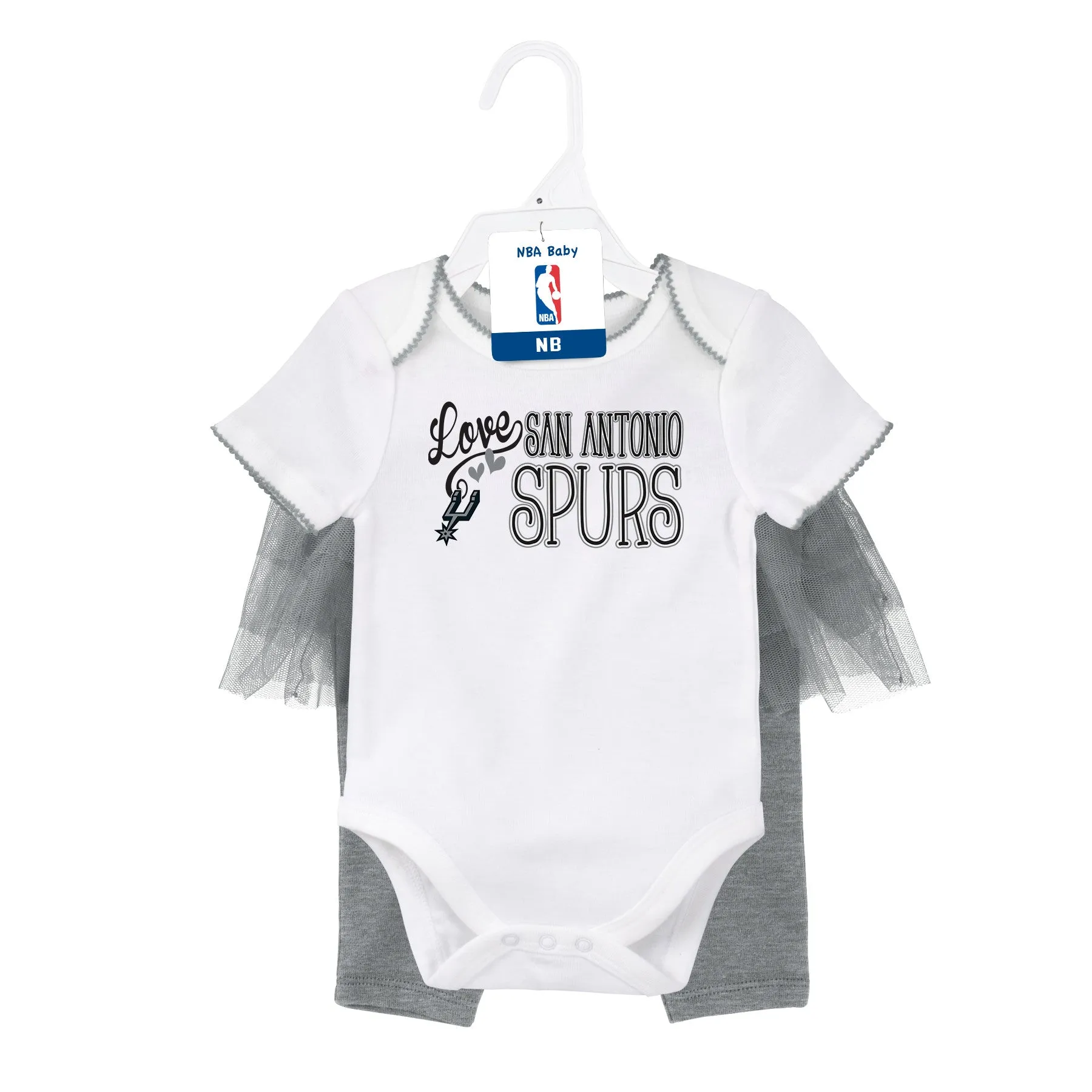 Spurs Baby Girl Creeper and Tutu Leggings