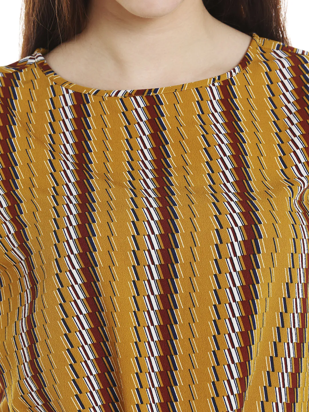 Strip Printed With Front Bow Top