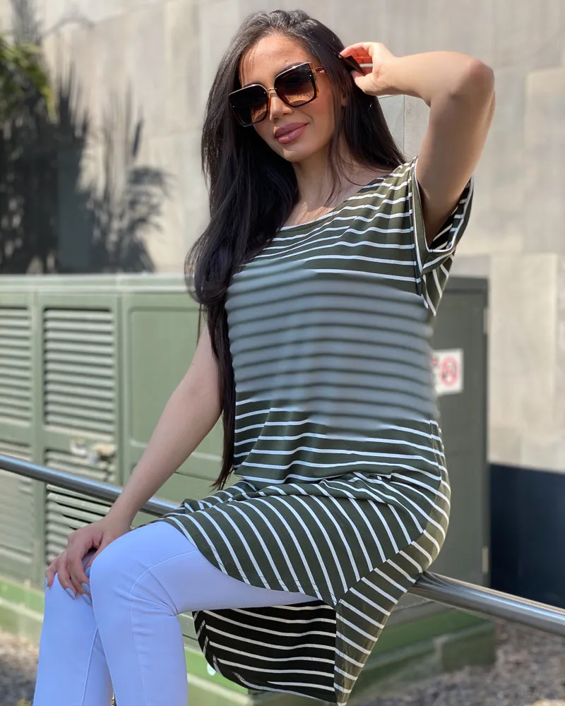 Striped T-Shirt Dress
