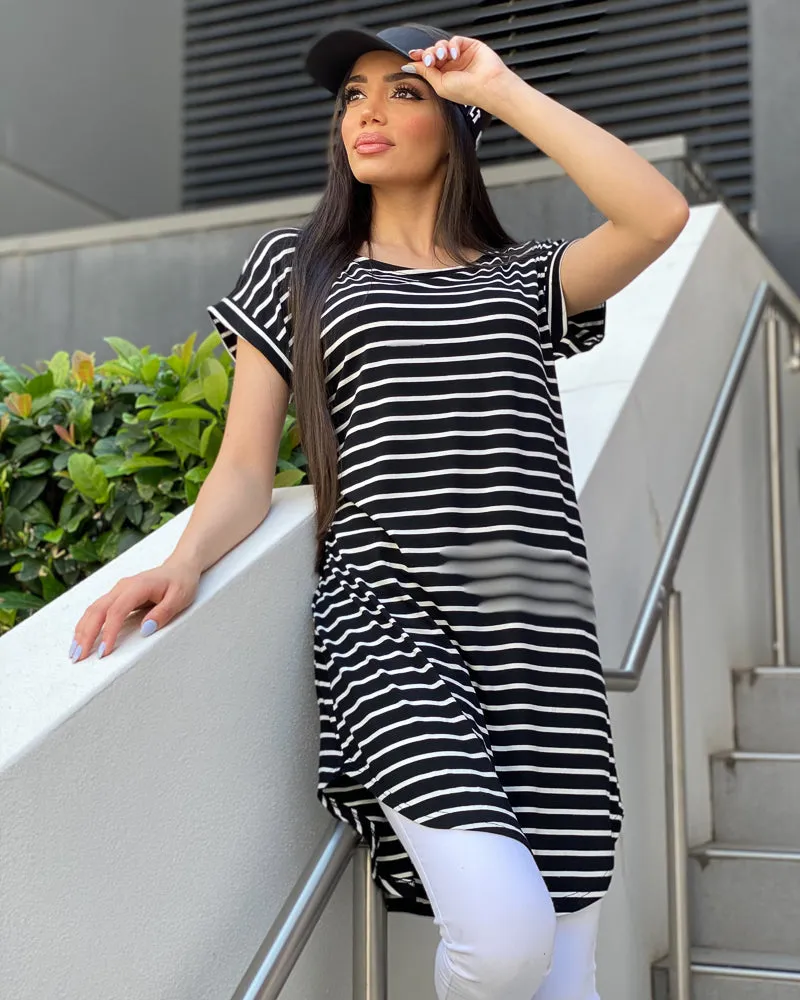 Striped T-Shirt Dress