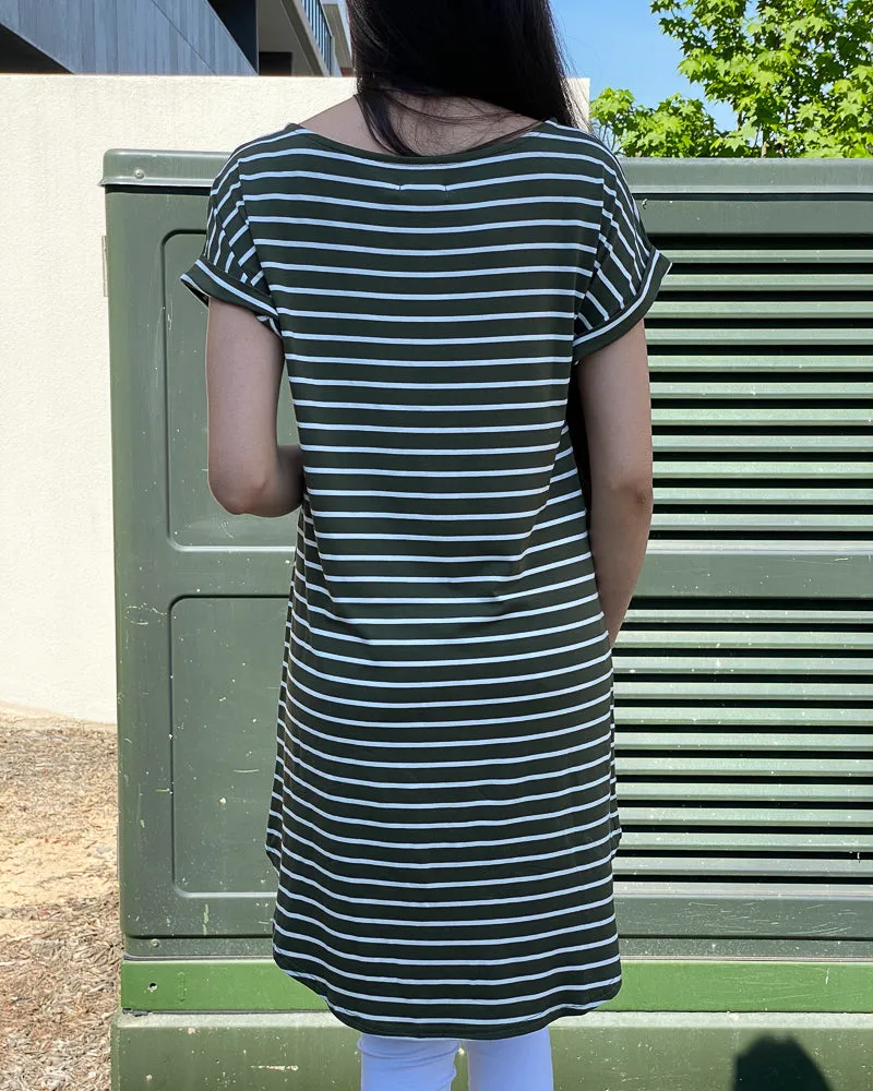 Striped T-Shirt Dress