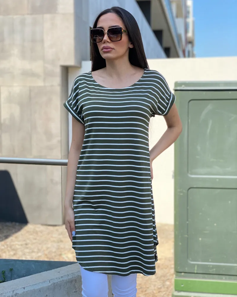 Striped T-Shirt Dress