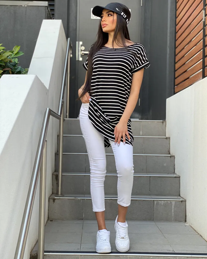 Striped T-Shirt Dress