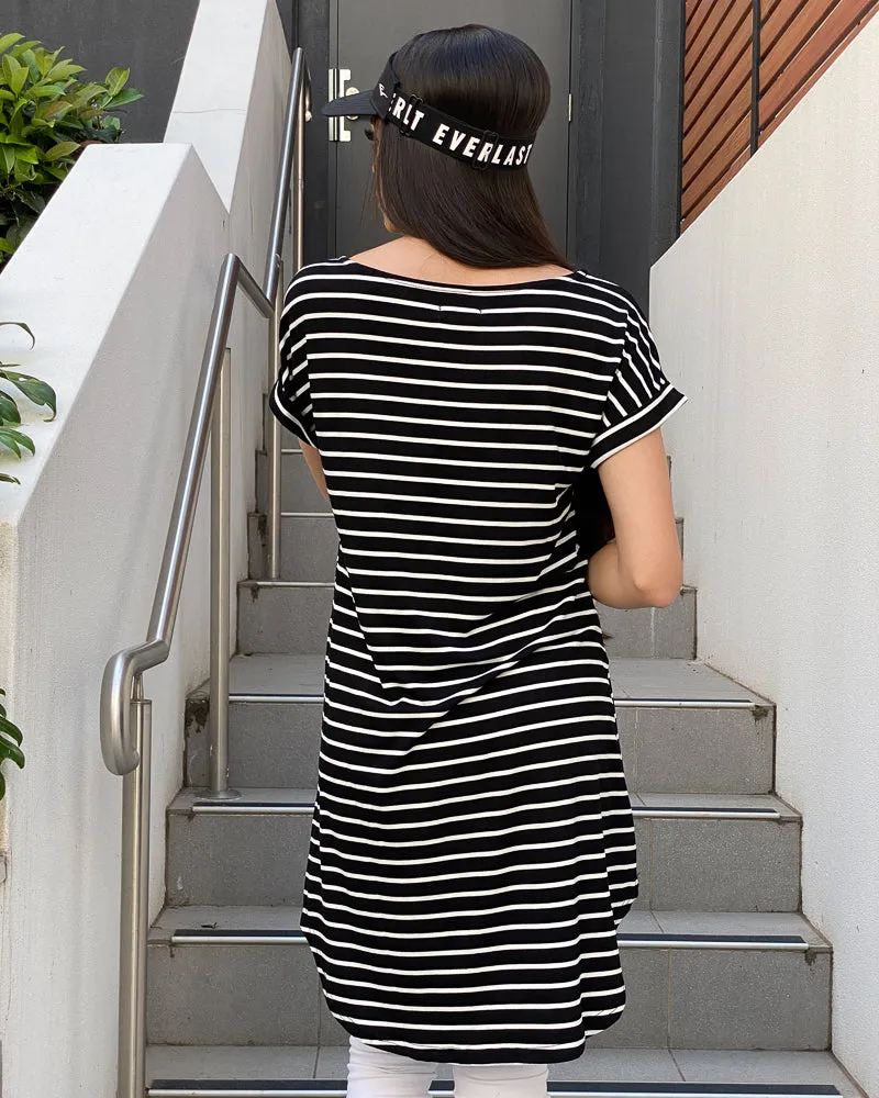 Striped T-Shirt Dress