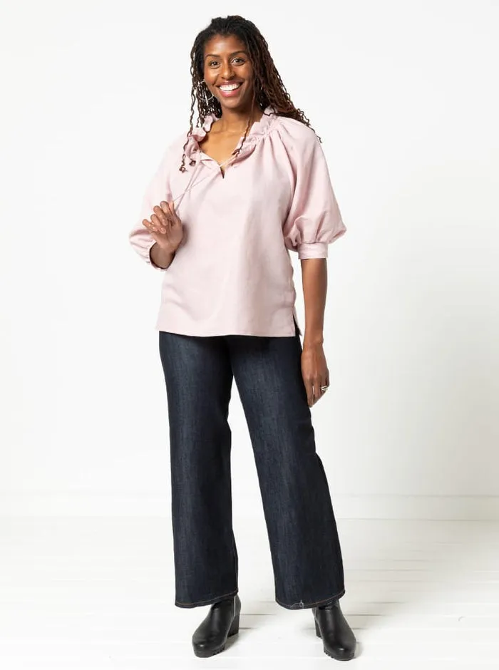 Style Arc - Reynolds Woven Top - Size 18-30