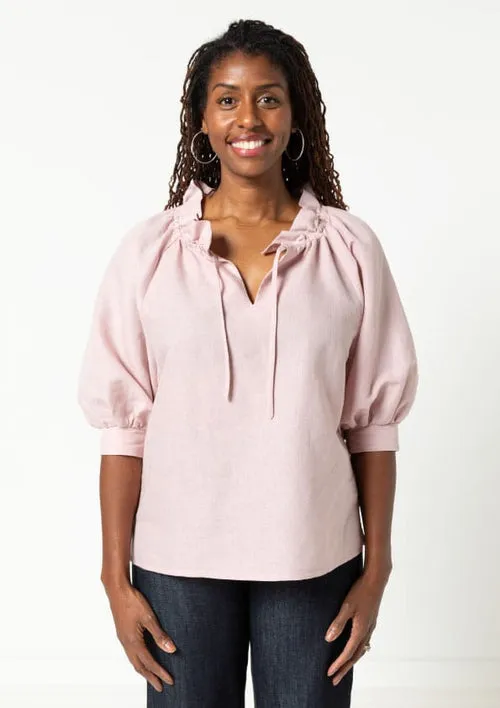 Style Arc - Reynolds Woven Top - Size 18-30