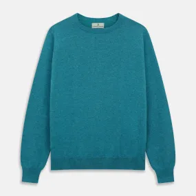 Teal Glenn Crew Neck Jumper