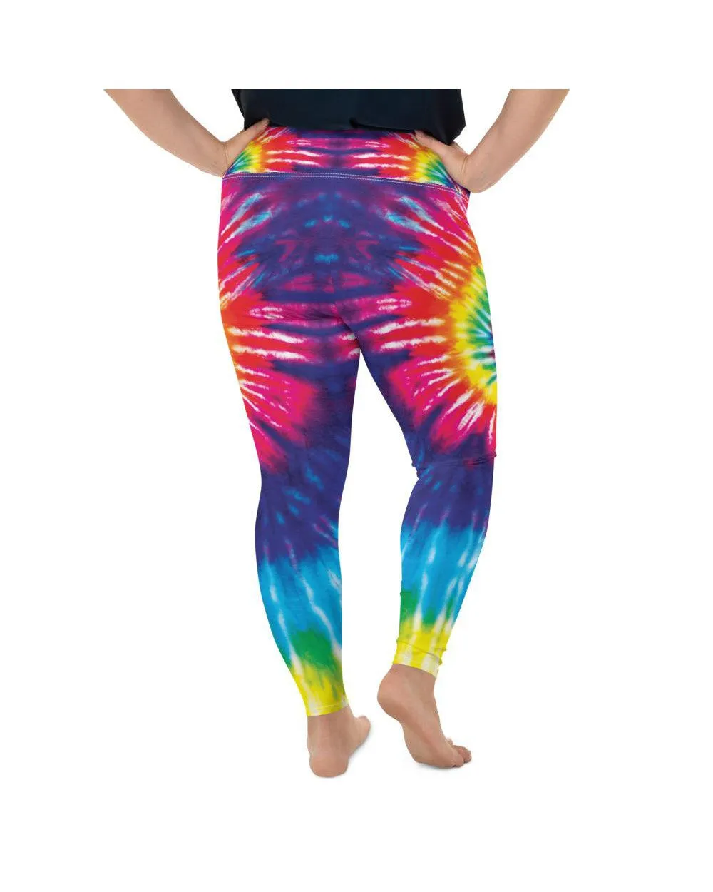 Tie Dye Swirl Plus Size Leggings