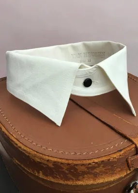 Two Vintage White Van Heusen Semi stiff Collars