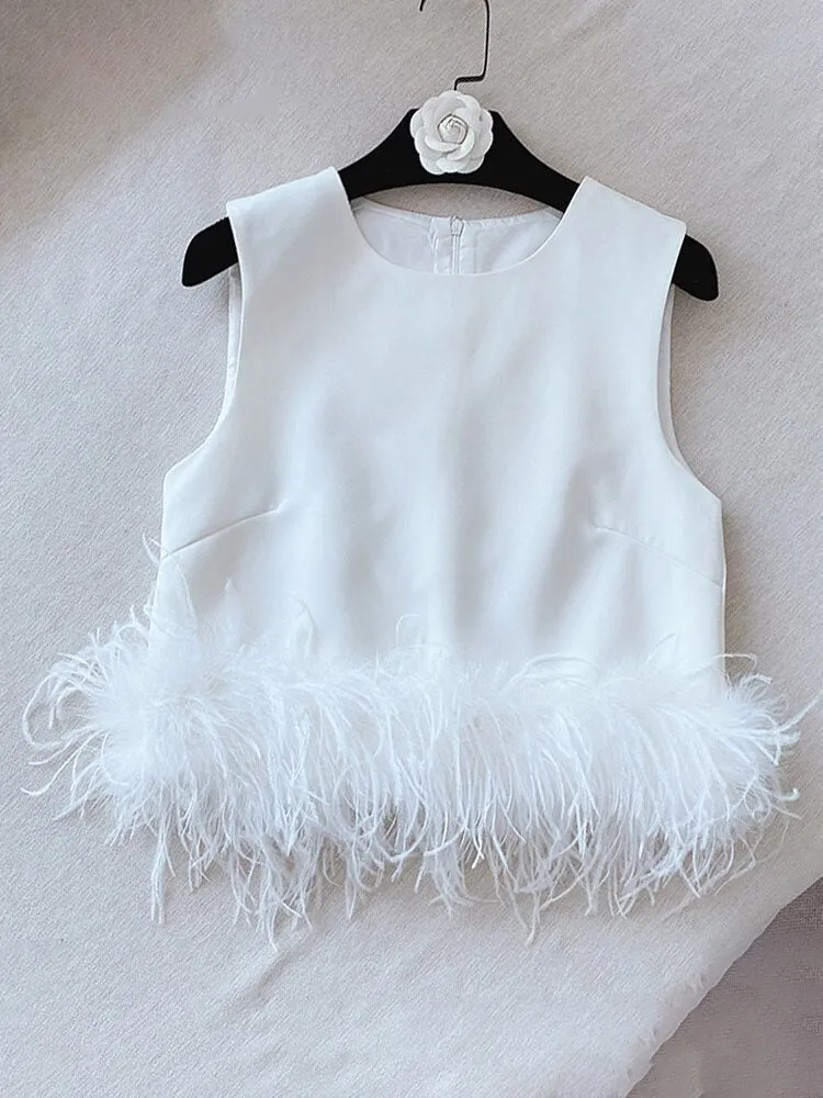 Uniwim 2024 HALSEY FEATHER BLOUSE