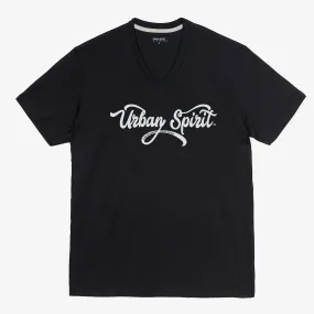 US Script V-Neck