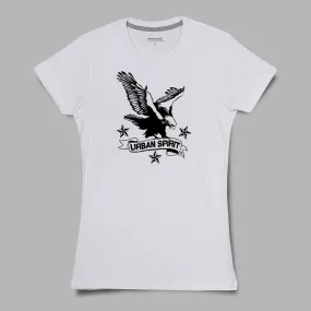 US Tattoo Eagle Women Crew Neck