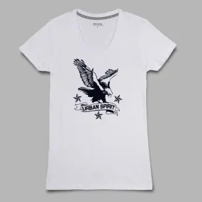 US Tattoo Eagle Women V-Neck