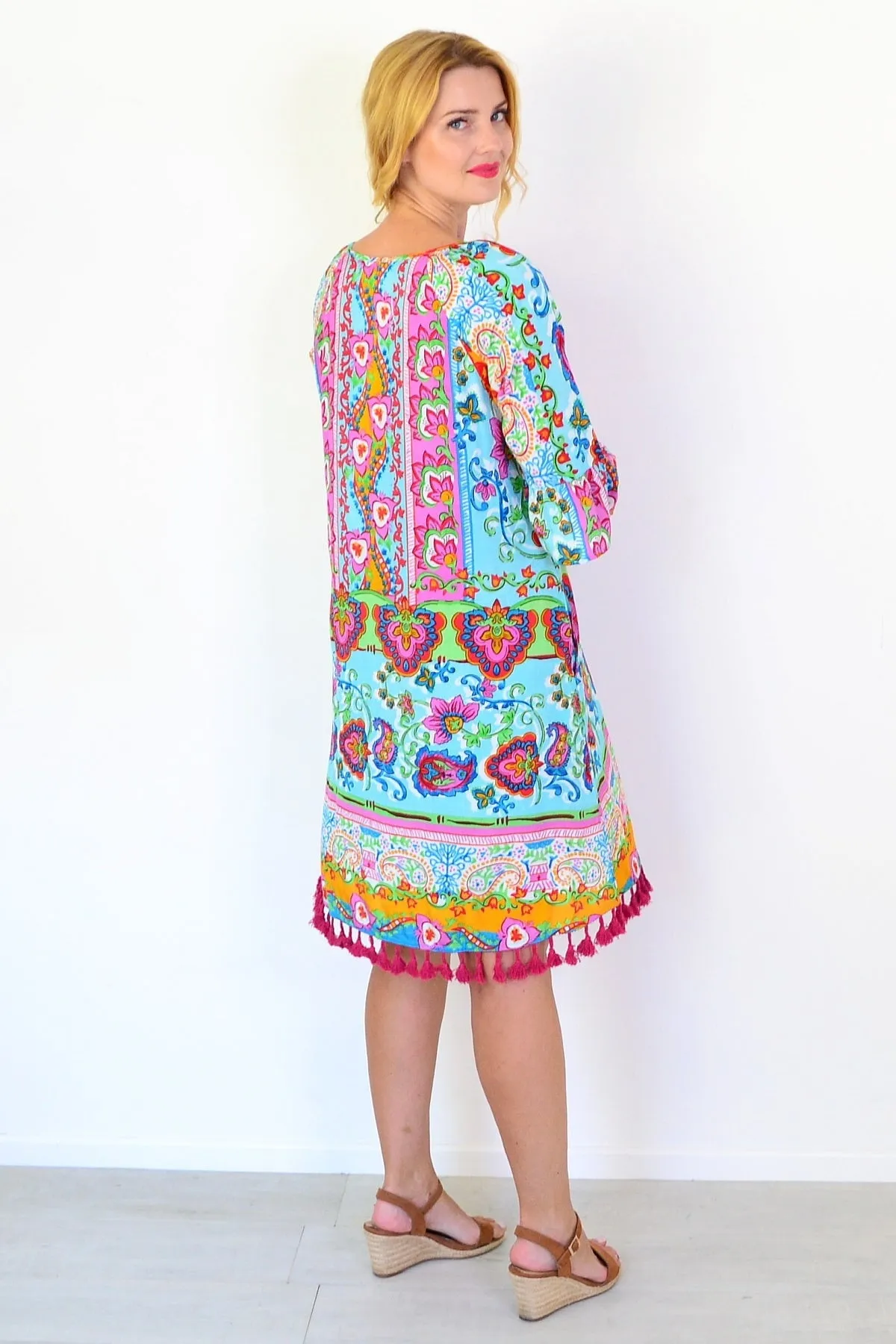 Varosha Dress Turquoise Dress