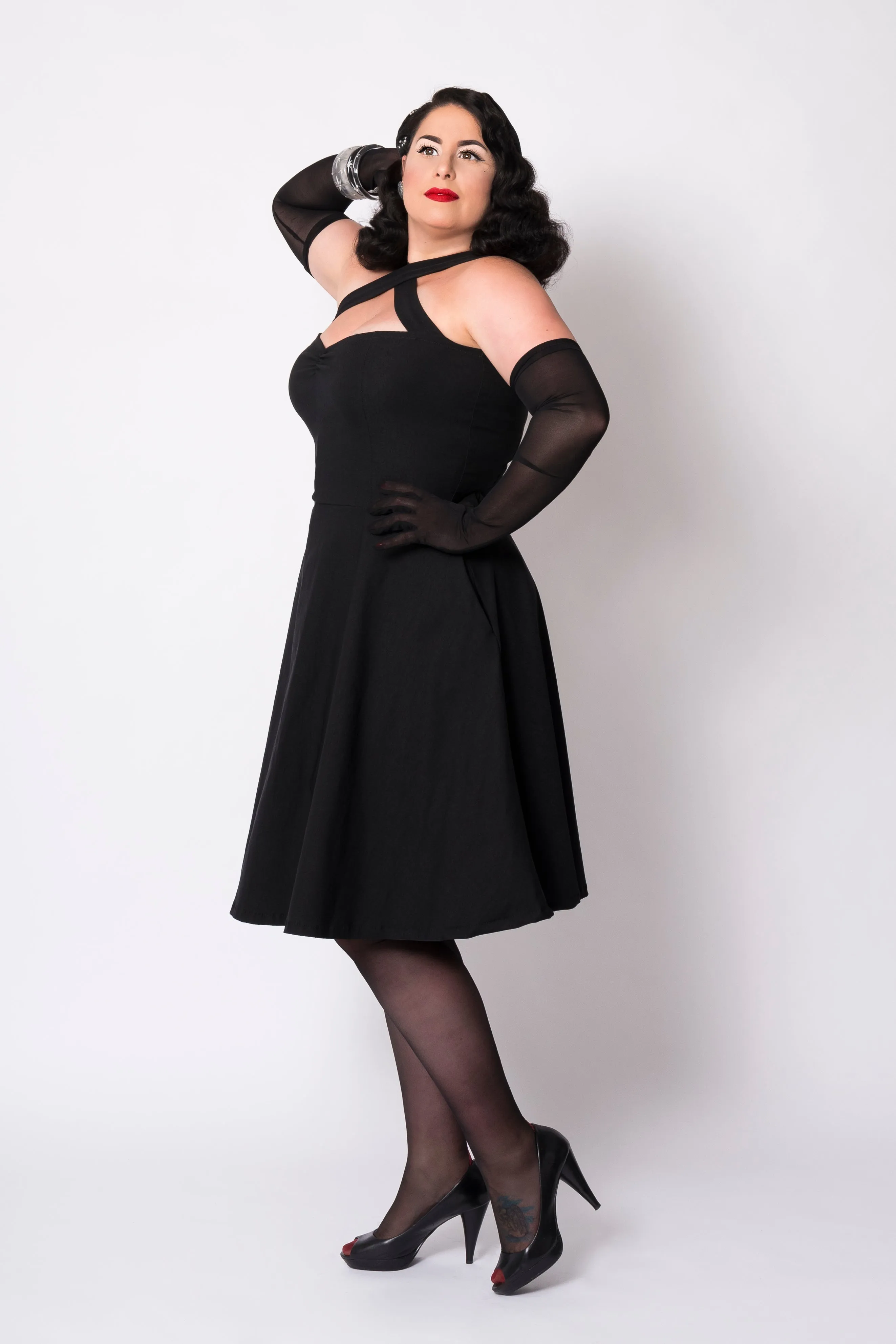 Vavavoom swing dress - black