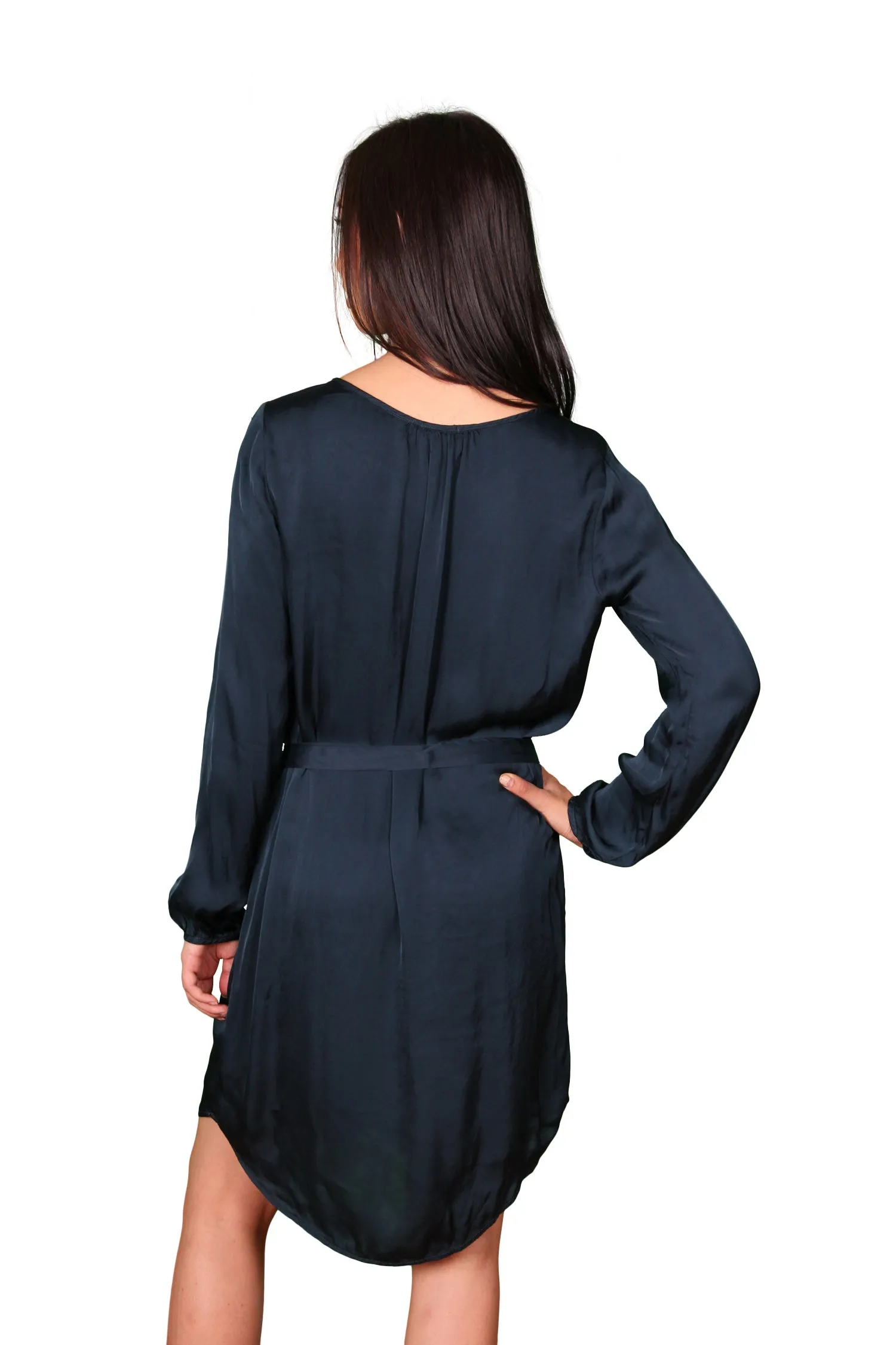 Velvet by Graham & Spencer Amorita Satin V Neck Dress