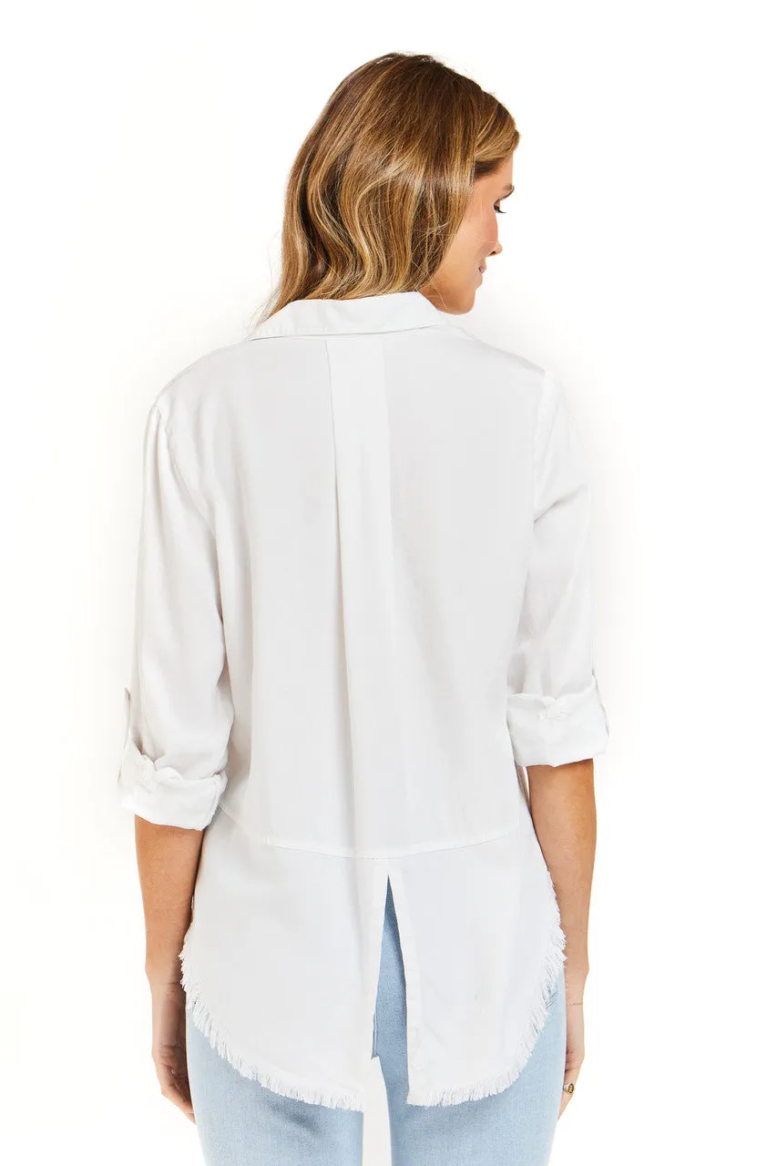 Velvet Heart Riley Rolled Tab Sleeve Top