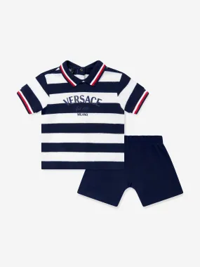 Versace Baby Boys Nautical Shorts Set in Navy