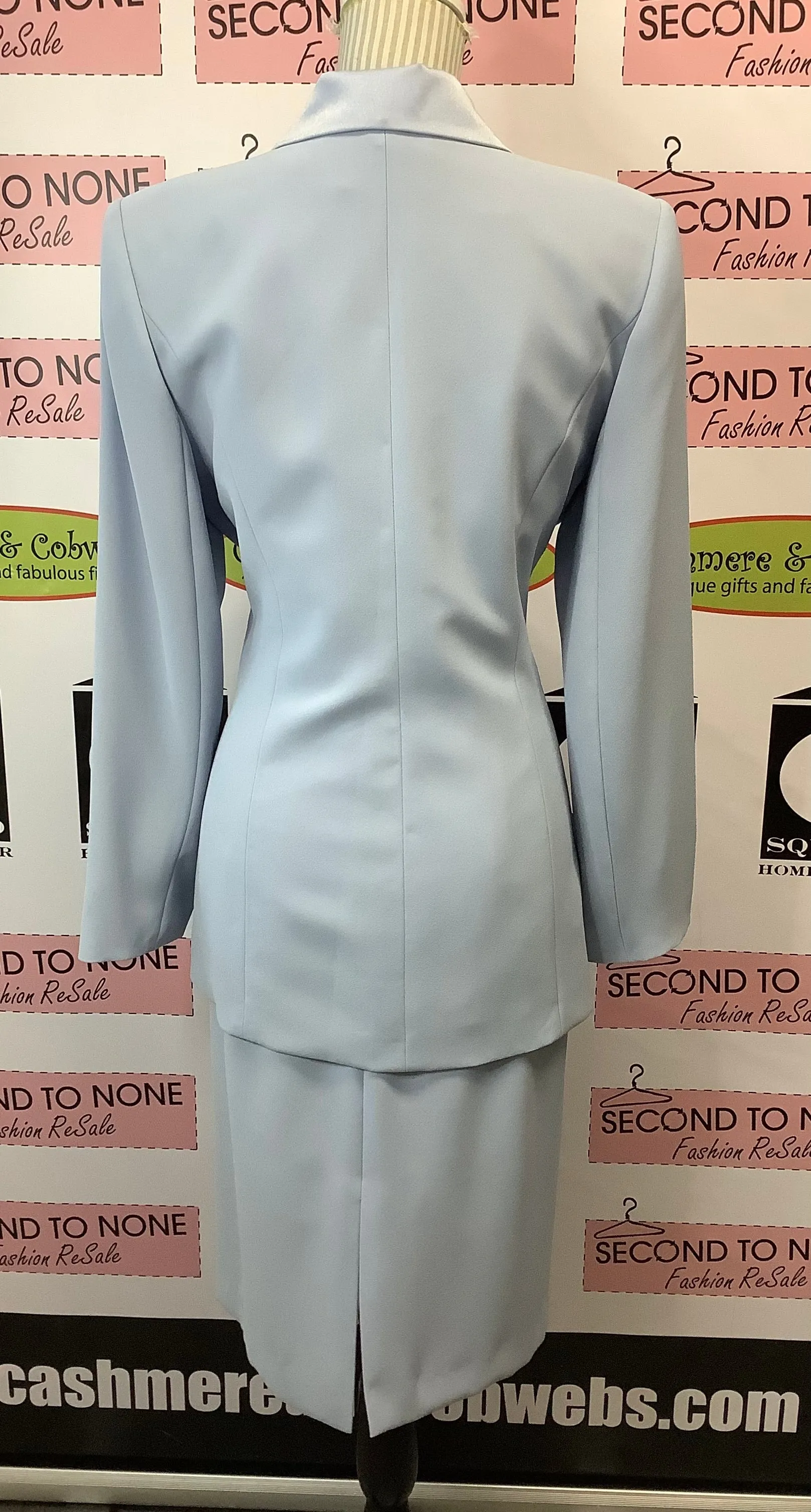 Vintage INTRO Sky Blue Dress Suit (Size 12)