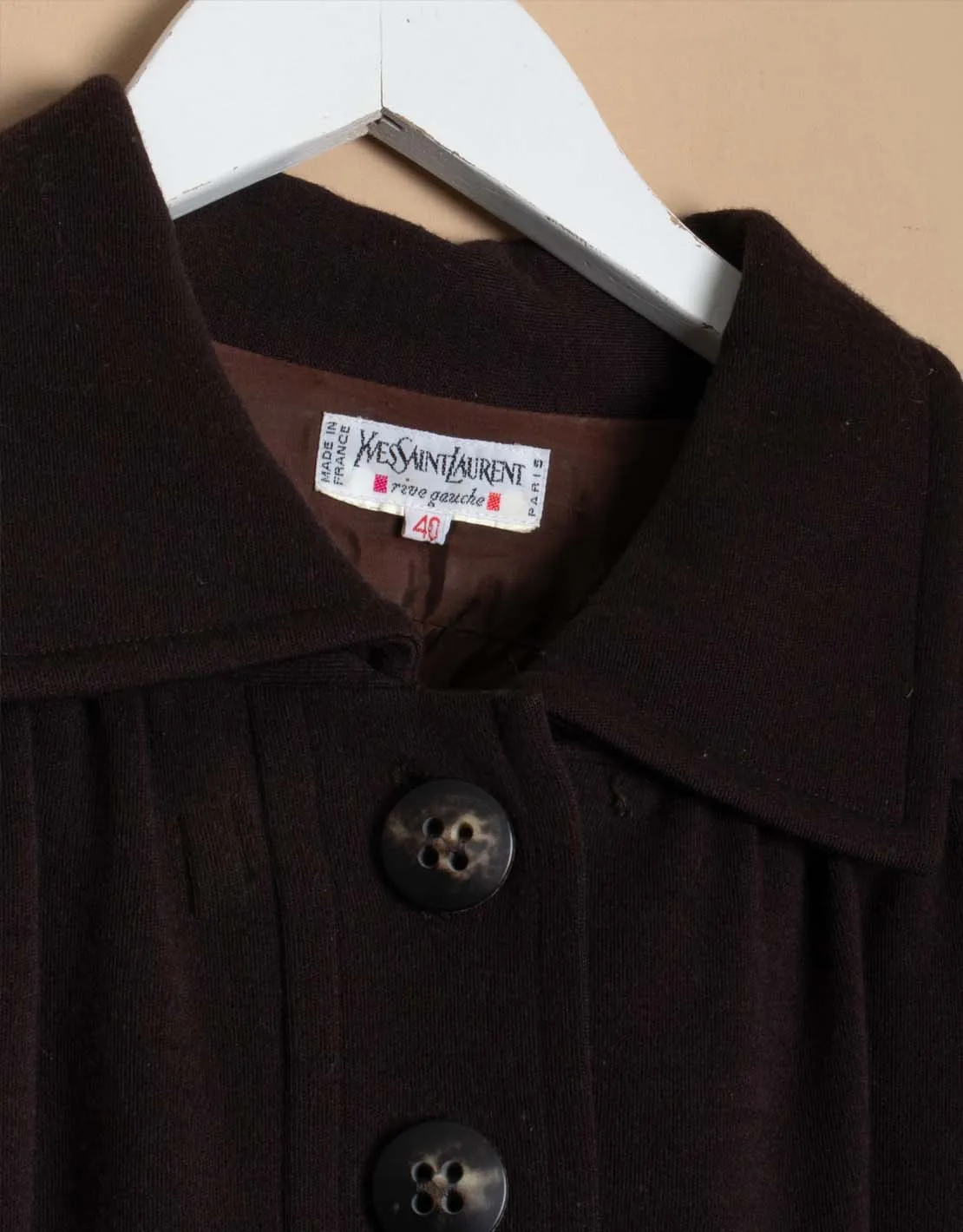 Vintage Yves Saint Laurent elastic shirt dress