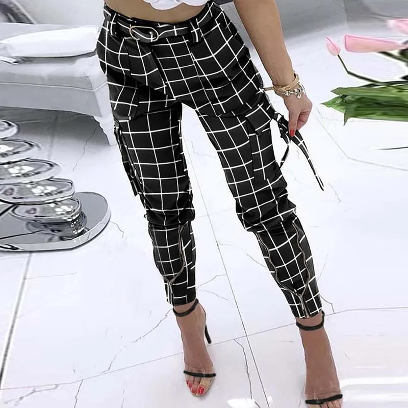 Women Streetwear High Waist Cargo Pants