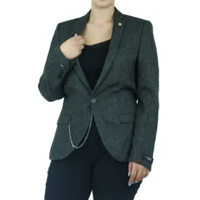 Women's Classic Fit Blazer,Olive