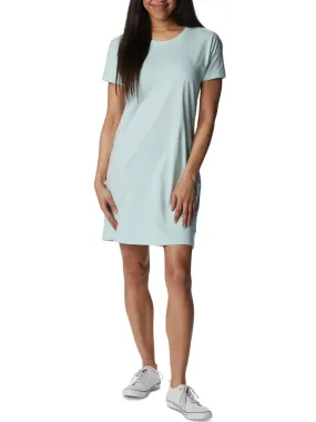 Women's Plain Solid Short Dress ,Mint