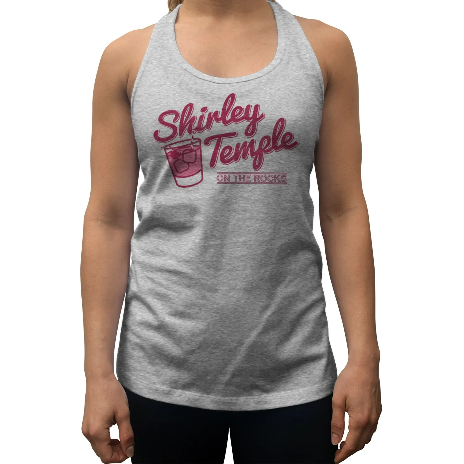 Women's Shirley Temple On The Rocks Racerback Tank Top