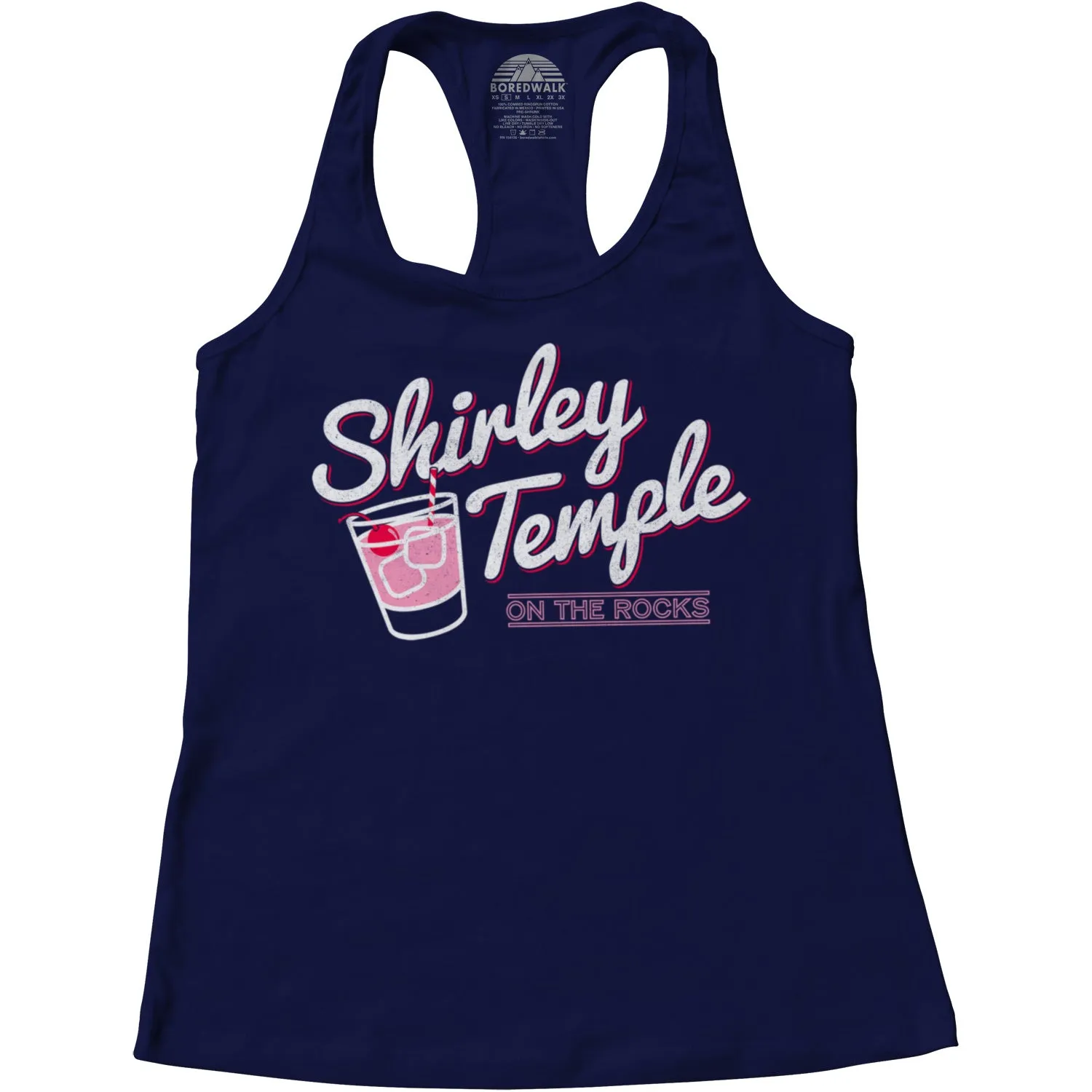 Women's Shirley Temple On The Rocks Racerback Tank Top