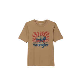 Wrangler Kid's Bison Waves Tee Shirt