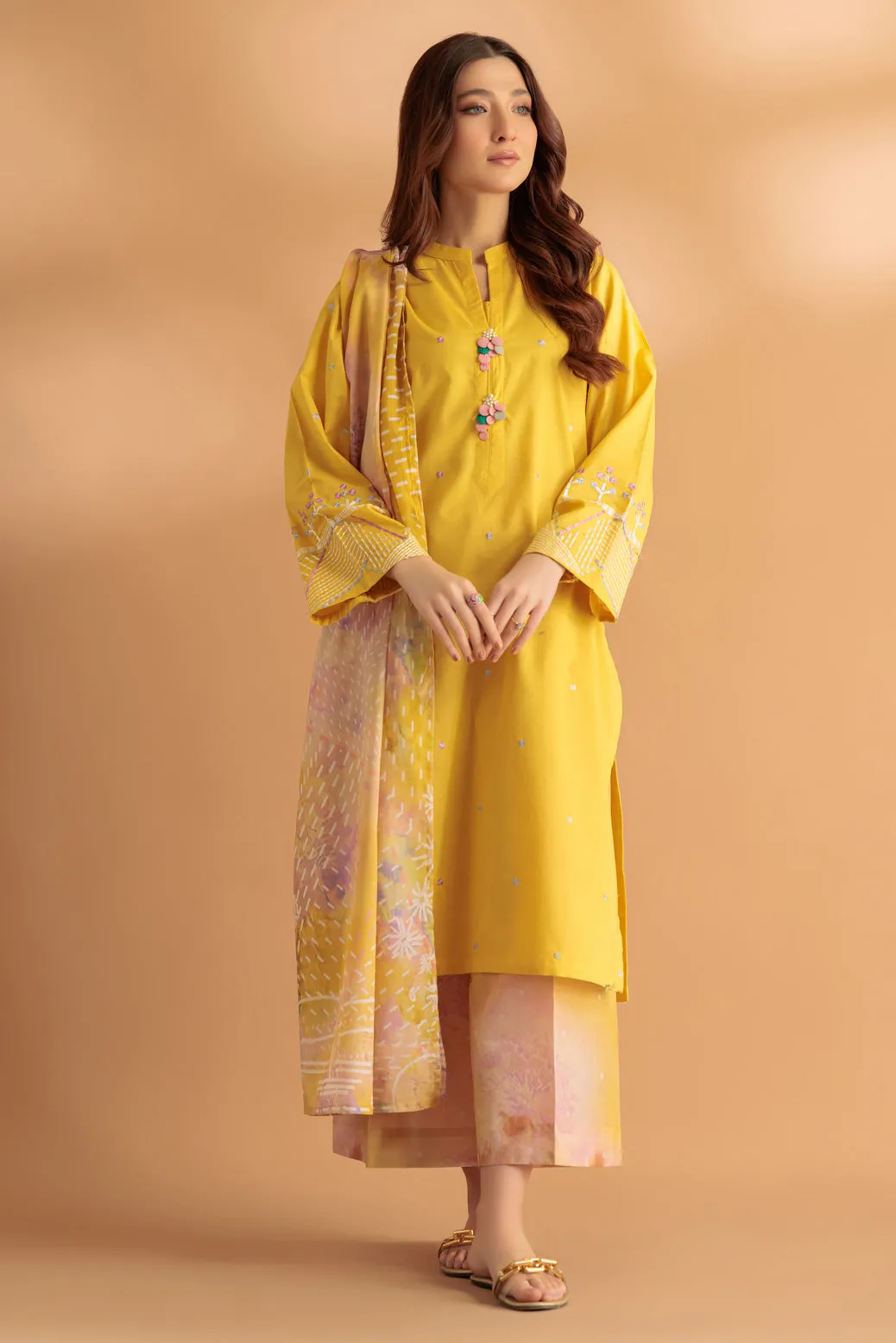 YELLOW-CAMBRIC-3 PIECE (1S24B3P100)