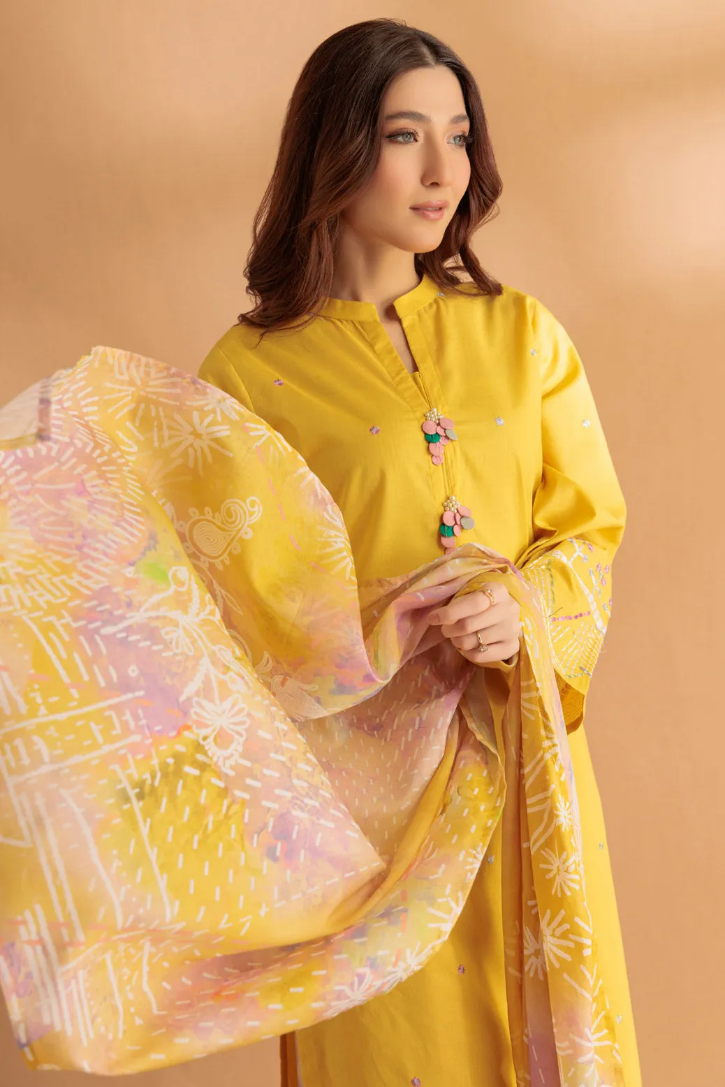 YELLOW-CAMBRIC-3 PIECE (1S24B3P100)