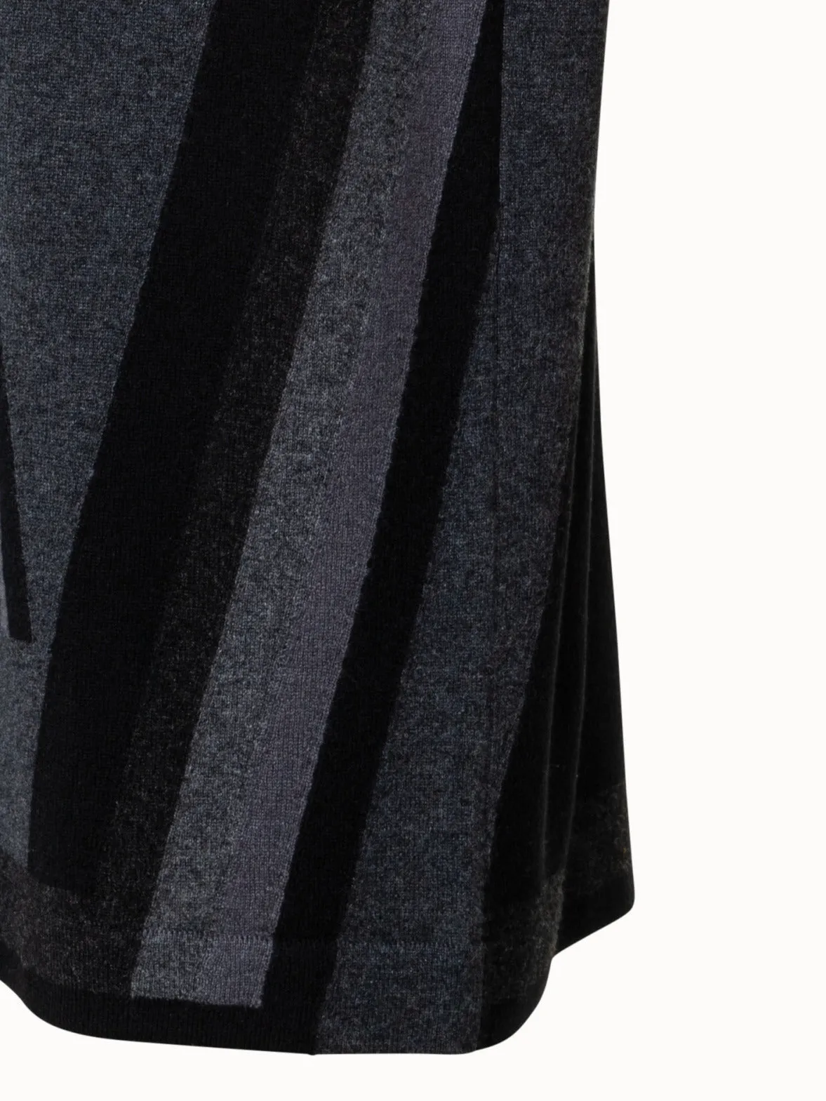 Zig Zag Trapezoid Intarsia Knit Dress